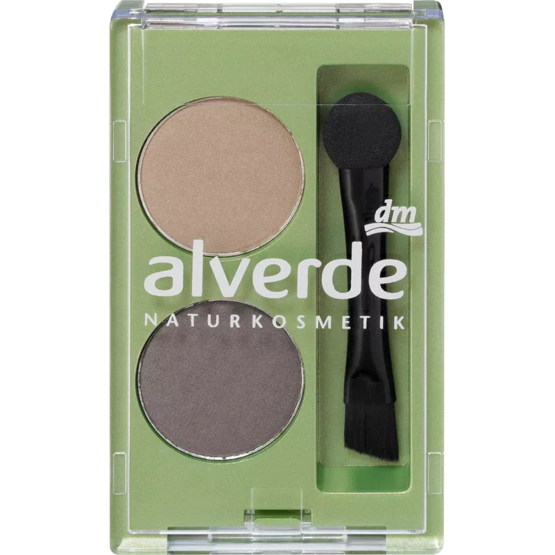 alverde NATURKOSMETIK Duo wenkbrauwpoeder, 1,6 g