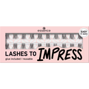 essence cosmetics Cils artificiels pour impressionner les cils simples groupés 07, 20 pcs.