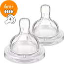 Philips AVENT Klep-speen Anti-colic silicone, vanaf 6 maanden, 2 stuks