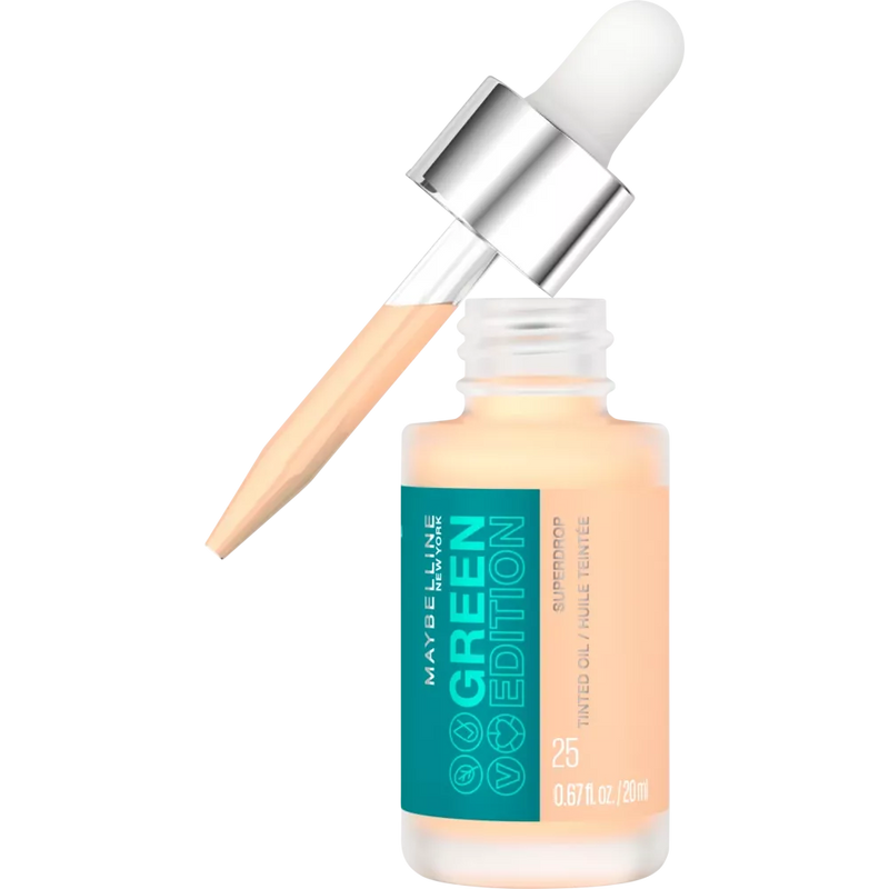 Maybelline New York Foundation Green Edition Superdrop getinte droge olie 25, 20 ml
