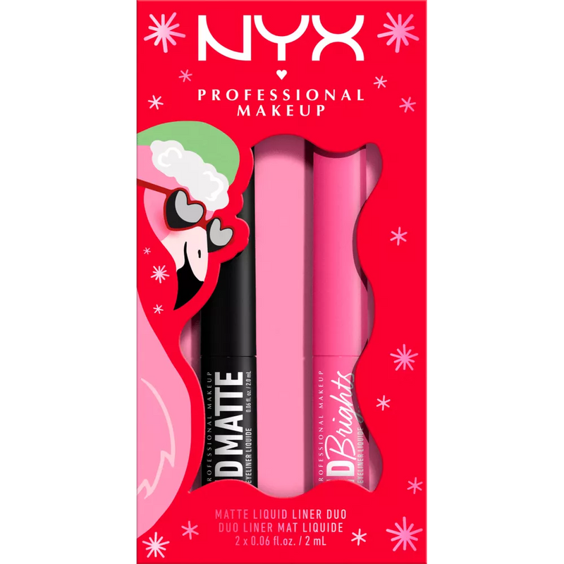 Coffret cadeau Duo Eyeliner Vivid Liner de NYX PROFESSIONAL MAKEUP XMAS Holiday, 1 pièce