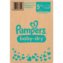 Couches Pampers Baby Dry Gr.5+ Junior Plus (12-17 kg), boîte mensuelle, 168 pièces.