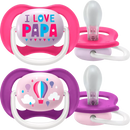 Philips AVENT Sucette ultra air silicone, rose/violet, 6-18 mois, 1 pièce