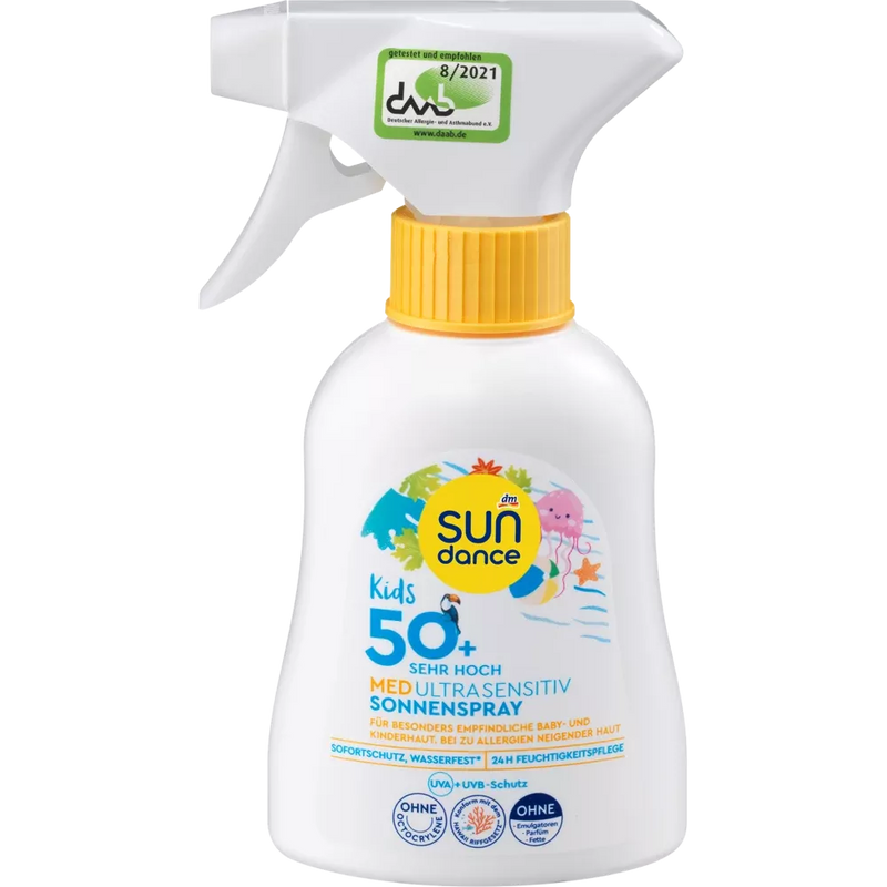 SUNDANCE Kids MED ultra gevoelige zonnespray, SPF 50+, 200 ml