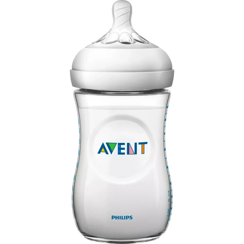 Philips AVENT Babyfles Natural 2.0 met siliconenspeen, 260ml, 1 stuk