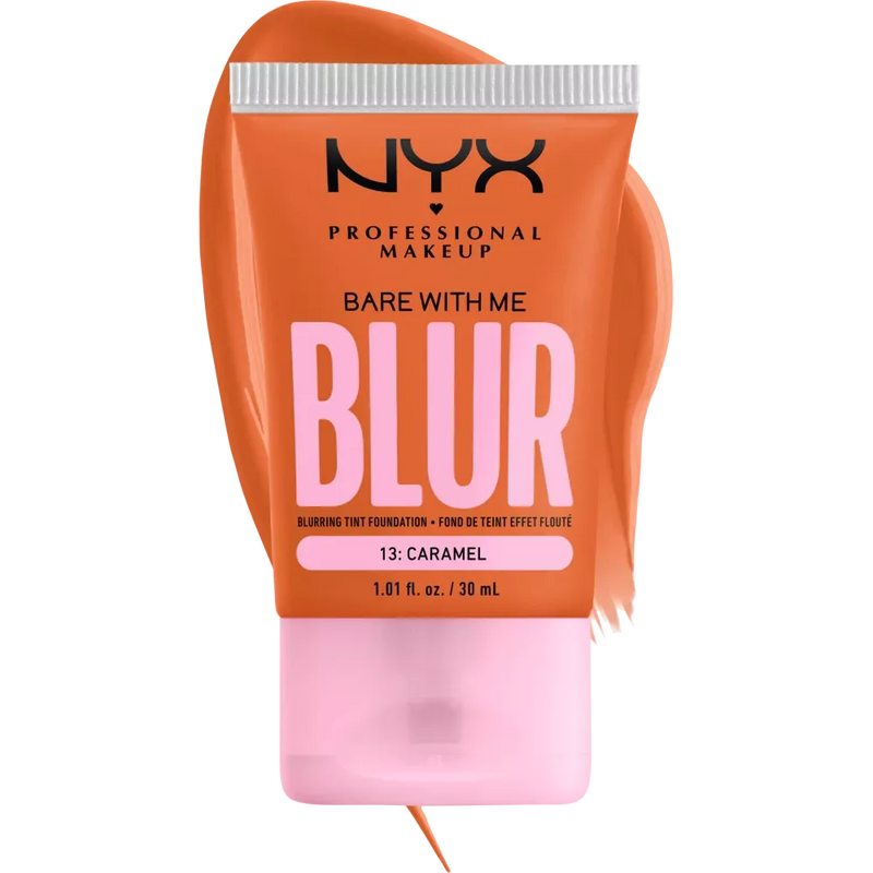 NYX PROFESSIONAL MAKEUP Foundation Bare With Me Blur Tint 13 Karamel, 30 ml