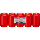 Bougie funéraire Profissimo n° 3 Rouge, paquet de 5.