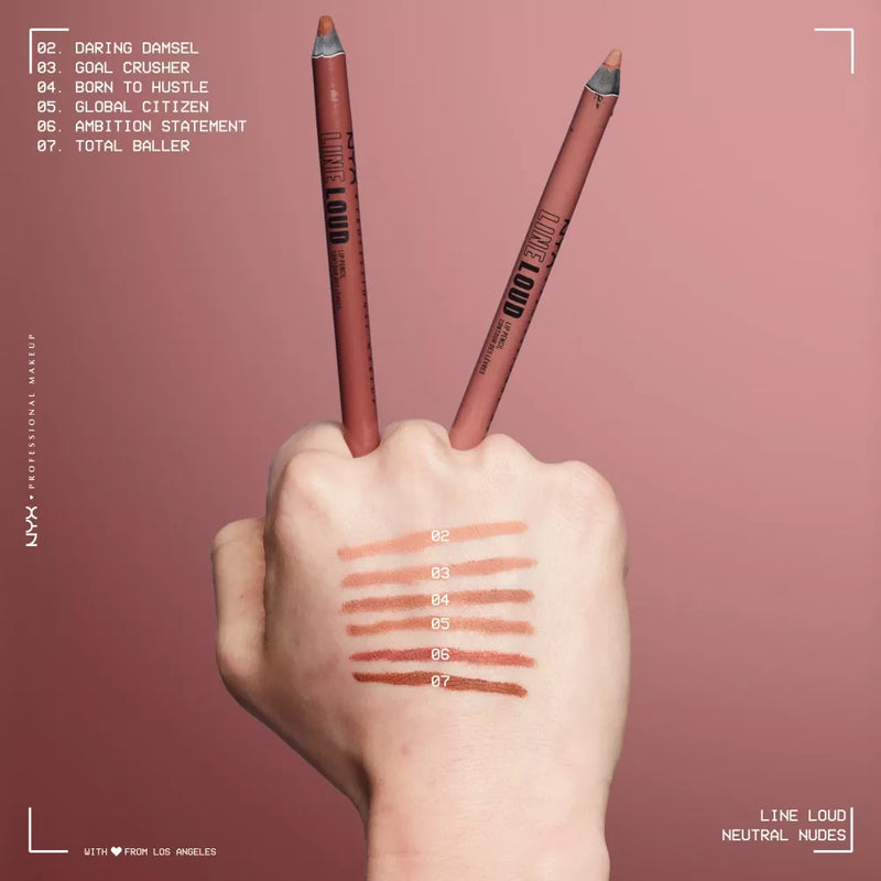 NYX PROFESSIONAL MAKEUP Lipliner Line Loud 04 Born To Hustle, 1,2 g