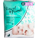 Rascal+Friends Baby Luiers maat 1, 3-5 kg, 21 stuks