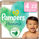 Couches Pampers Harmonie taille 4 Maxi (9-14 kg), 22 pièces.