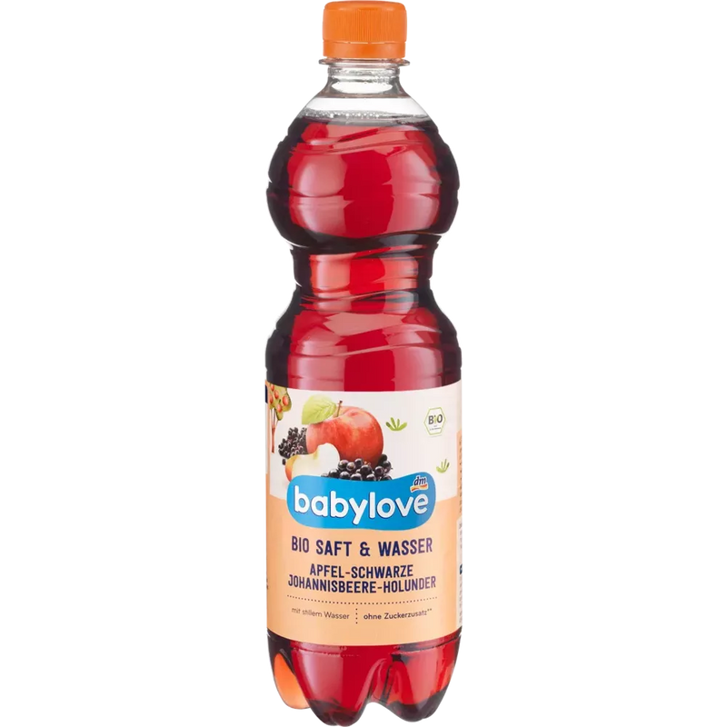 babylove Sap & Water Appel-Zwarte bes-Hollunder, 750 ml