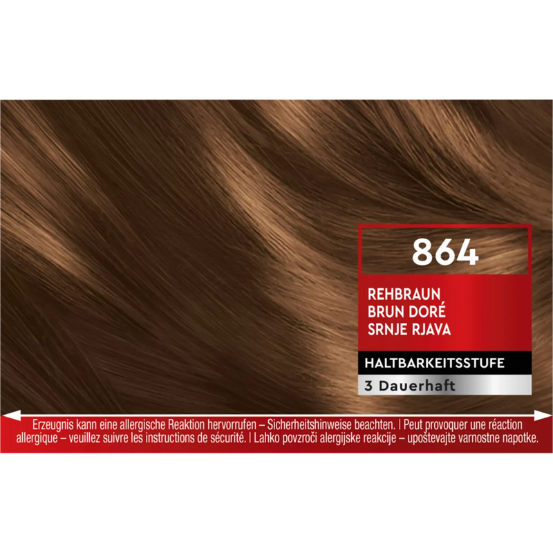 Schwarzkopf Brillance Haarkleur fawn 864, 1 stuk