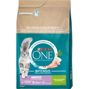 PURINA ONE Croquettes pour chat sensible à la dinde et au riz, Adulte, 2,8 kg