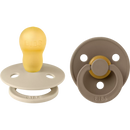 BIBS Sucette Latex, Couleur vanille/marron, taille 3, à partir de 18 mois, 2 pcs.