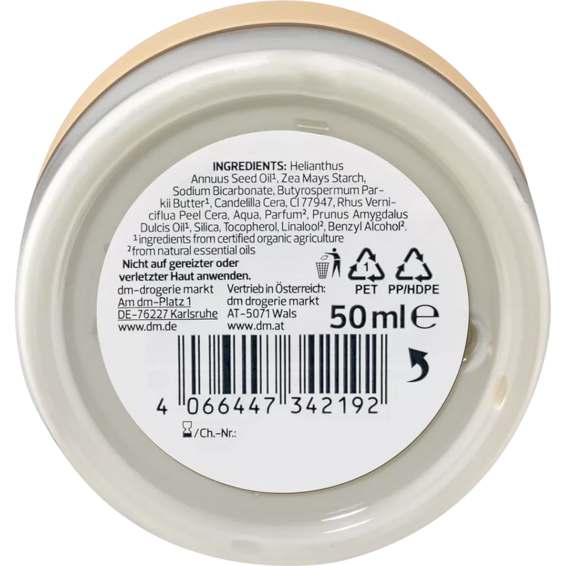 alverde NATURKOSMETIK Deodorant Crème Sinaasappel met Zuiveringszout & Zink, 50 ml