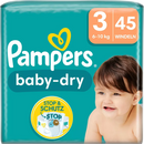 Pampers Luiers Baby Dry maat 3 Midi (6-10 kg), 34 stuks.