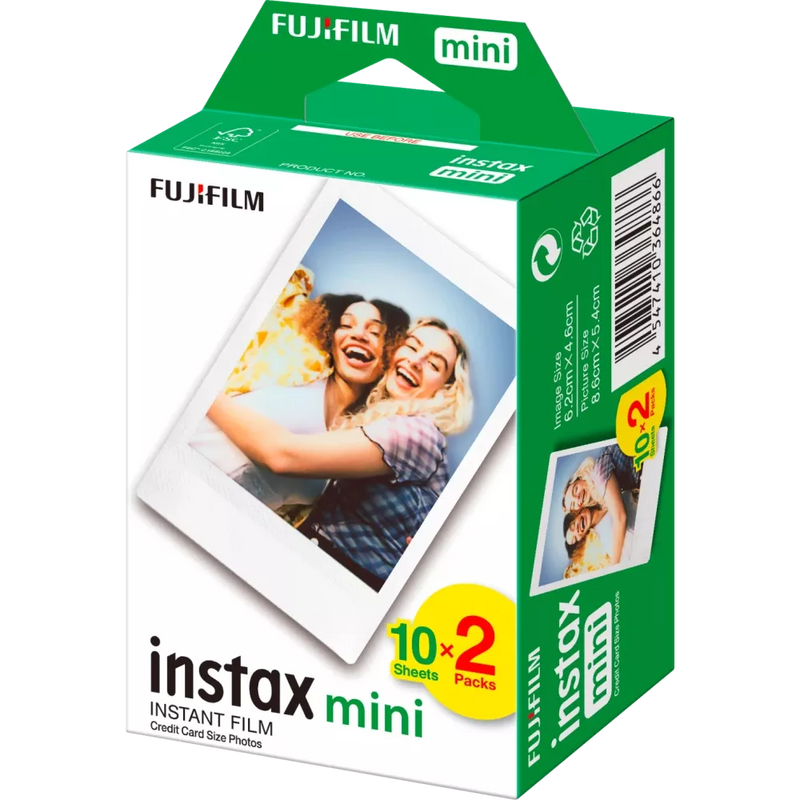 Fuji Instax Mini 2x10 film, 2 stuks