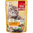 Dein Bestes Natvoer voor katten, Garden Treasures Rijk aan kip met salie en erwt en wortel, 100 g