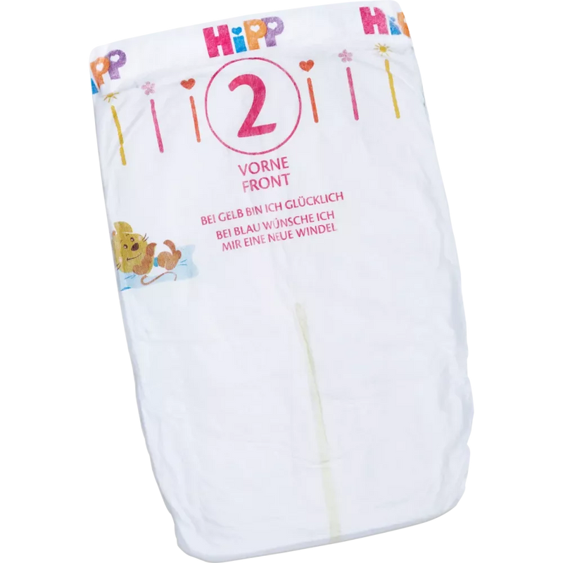 Hipp Babysanft Luiers maat 2 mini (4-8 kg), maandverpakking, 124 stuks.
