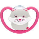 Nuk Fopspeen Space silicone maat 3, roze/mintgroen 18-36 maanden, 2 stuks