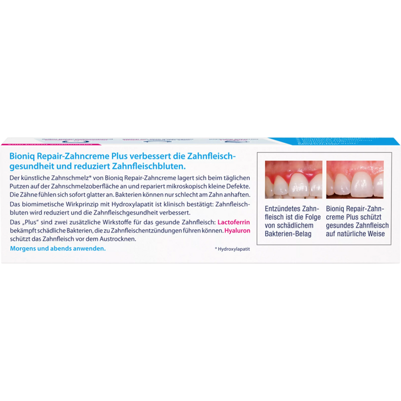 Bioniq® Tandpasta Repair Tandpasta Plus Tandvleesbescherming fluoridevrij, 75 ml