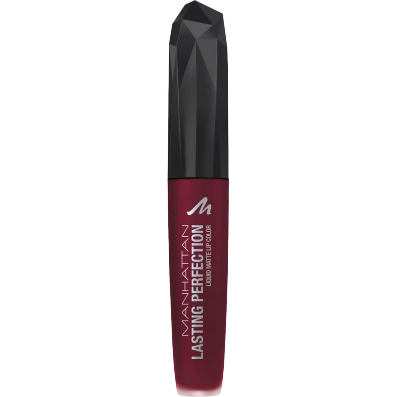 MANHATTAN Cosmetics Lipstick Lasting Perfection Liquid Matte Lip Colour Standbeeld van Bourgondië 600, 5.5 ml