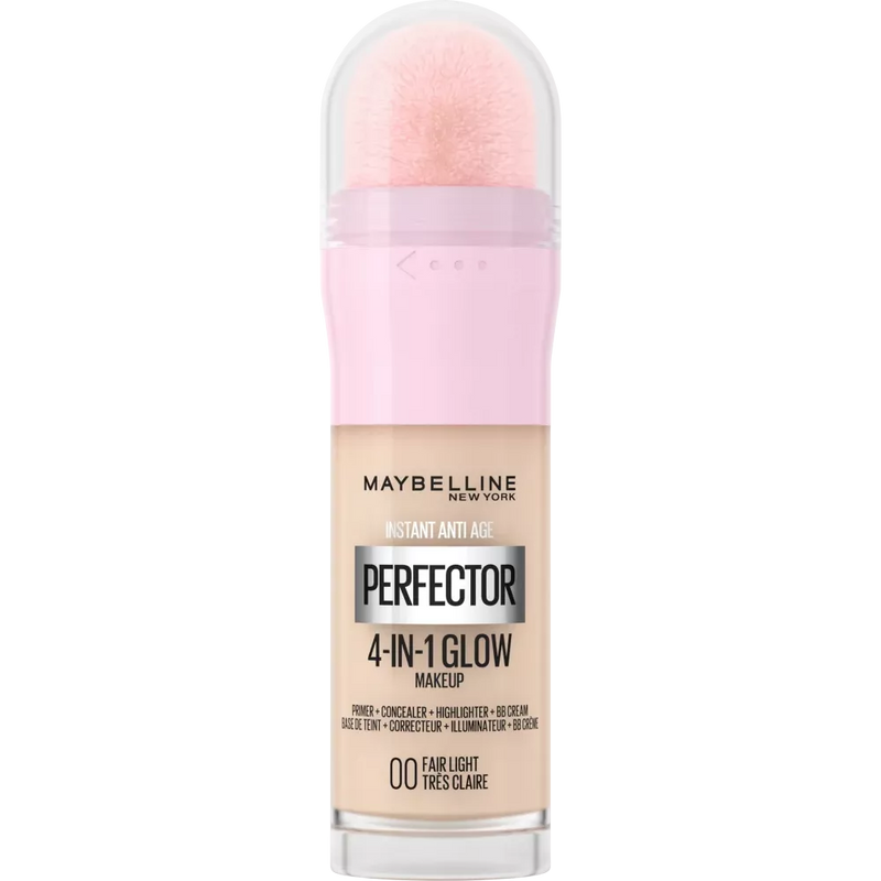 Maybelline New York Foundation Instant Perfector Glow 4in1, 00 Fair-Light, 20 ml