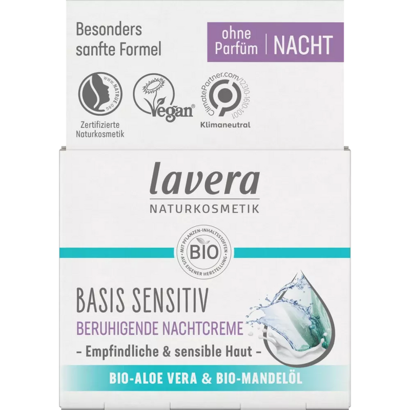 Lavera Nachtcrème Basis Sensitive, 50 ml