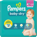 Couches Pampers Baby Dry Gr.4+ Maxi Plus (10-15 kg), 27 pièces.