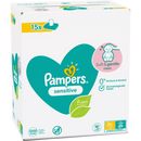 Lingettes humides Pampers Sensitive (15 x 80 pièces), paquet économique, 1 200 pièces