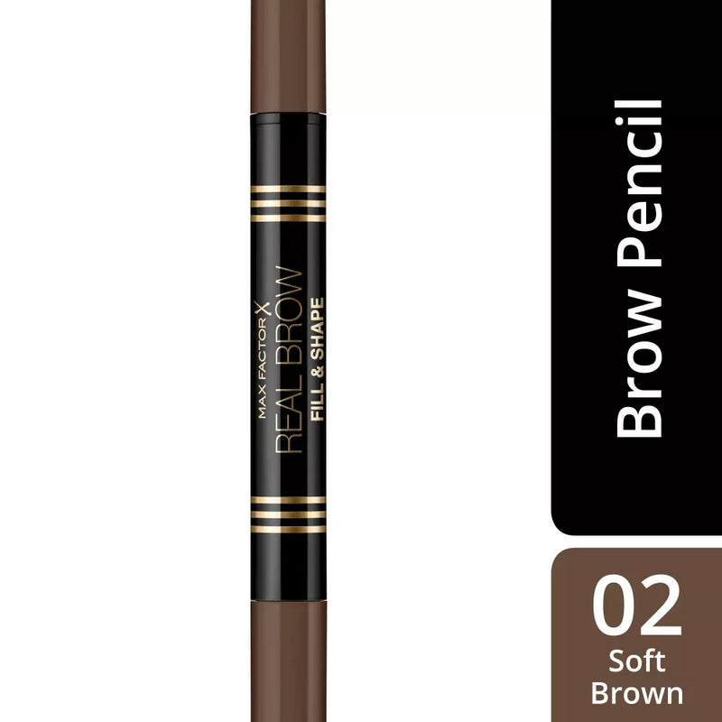 MAX FACTOR Wenkbrauwpotlood Real Brow Fill & Shape Pencil Zachtbruin 02, 0.66 g