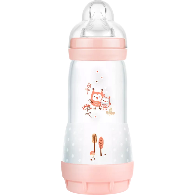 MAM Babyfles Easy Start Anti-Colic Elements roze, 320 ml, 1 stuk