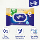 Tempo Vochtig toiletpapier zacht & verzorgend kamille (2 x 42 stuks), 84 stuks