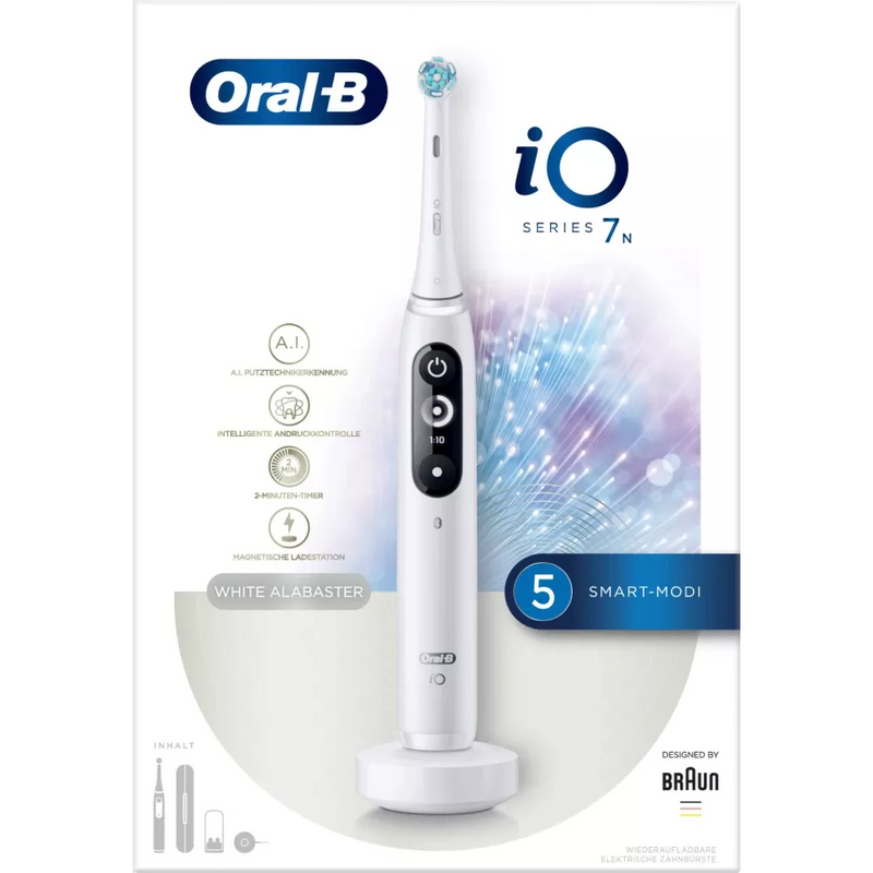 Oral-B Elektrische tandenborstel iO Series 7 White Alabaster, 1 stuk