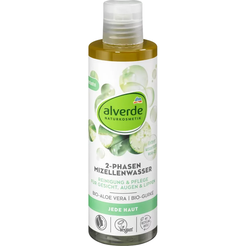 alverde NATURKOSMETIK Micellair water 2 fasen, 200 ml