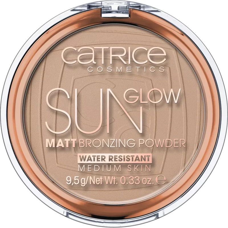 Catrice Bronzer Sun Glow Matte Bronzing Powder Medium Bronze 030, 9.5 g