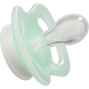 Sucette nouveau-né symétrique en silicone, taille 0, éléphant/arc-en-ciel, 2 pièces.