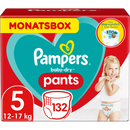 Pampers Pants Baby Dry, taille 5, junior, 12-17kg, paquet mensuel, 132 pièces