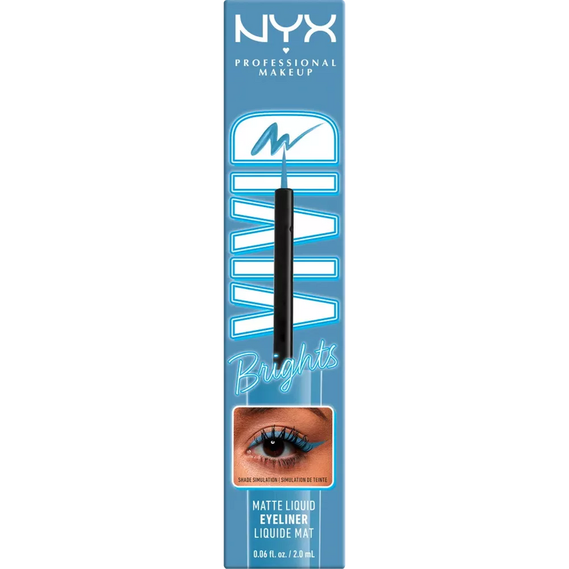 NYX PROFESSIONAL MAKEUP Vloeibare Eyeliner Vivid Bright 05 Cobalt Crush, 2 ml