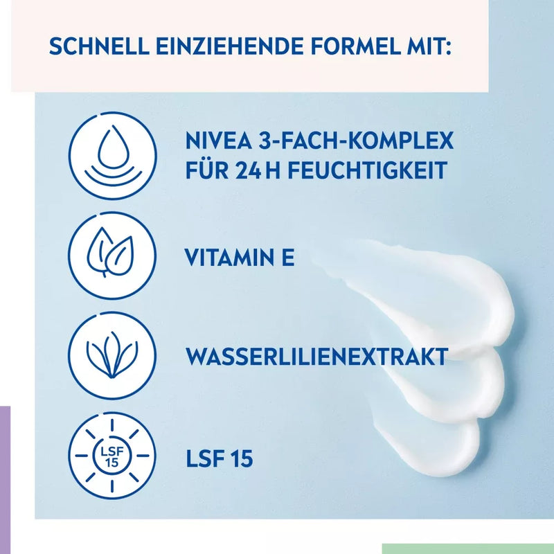 NIVEA Essentials gezichtscrème verkwikkende SPF 15, 50 ml
