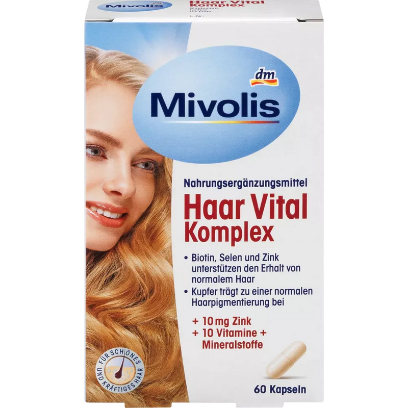 Mivolis Hair Vital Complex, Capsules 60 stuks, 26 g