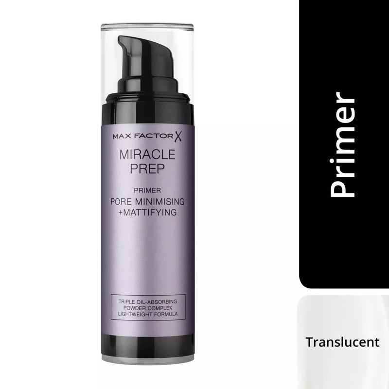 MAX FACTOR Make-up Primer Miracle Prep Porie Minimaliserende + Matterende Primer, 30 ml