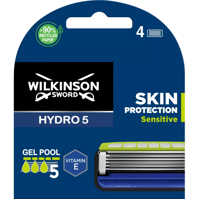 Wilkinson Scheermesjes, Hydro 5 Sensitive, 4 stuks