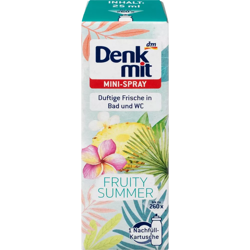 Denkmit Luchtverfrisser Mini Spray fruitig zomer, 25 ml