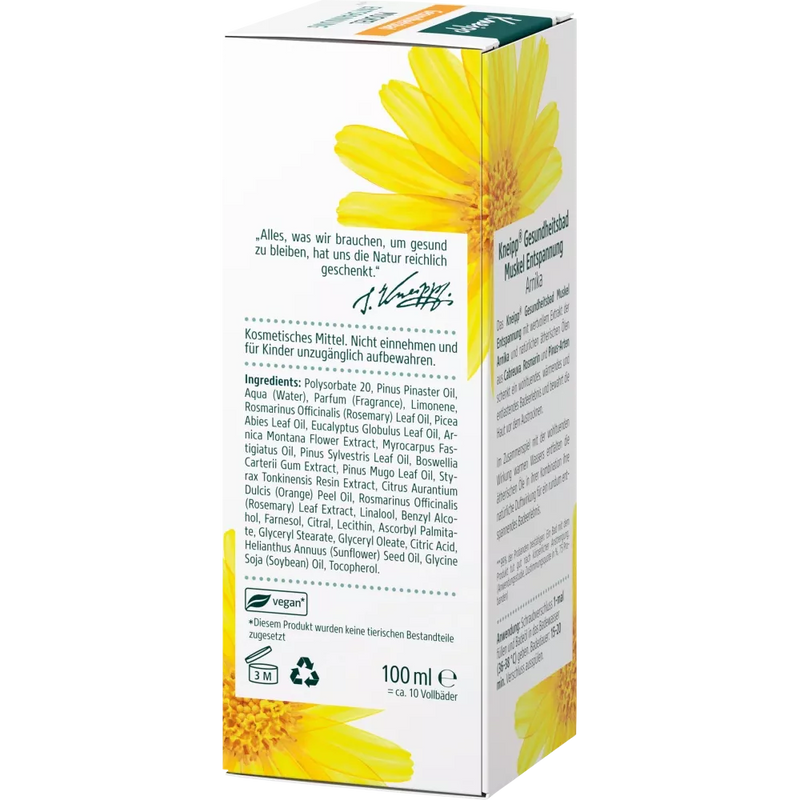 Kneipp Badolie Spierontspanning, 100 ml