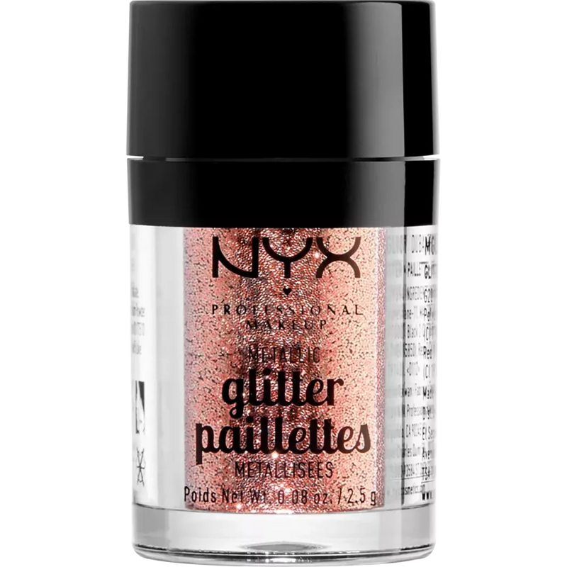 NYX PROFESSIONAL MAKEUP Glitter Metallic Glitter 01 Dubai Bronze, 2,5 g