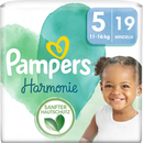 Couches Pampers Harmonie taille 5 Junior (11-16 kg), 19 pièces.