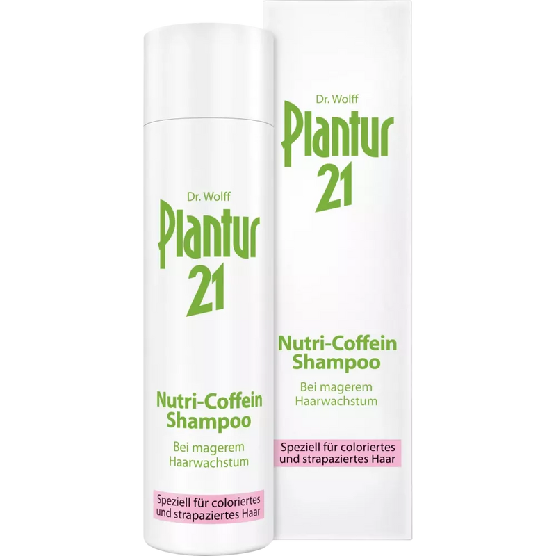 Plantur 21 Shampoo Nutri-Cafeïne Gekleurd en Beschadigd Haar, 250 ml