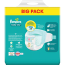 Couches Pampers Baby Dry Gr.5+ Junior Plus (12-17 kg), paquet en vrac, 56 pièces.