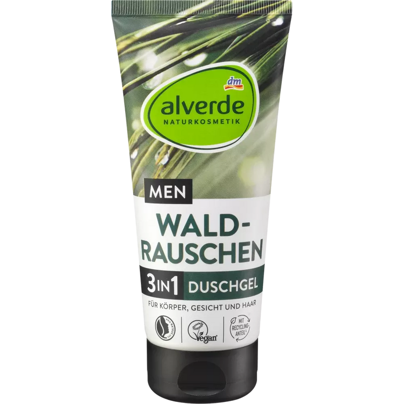 alverde MEN Douchegel Forest Rush 3in1, 200 ml